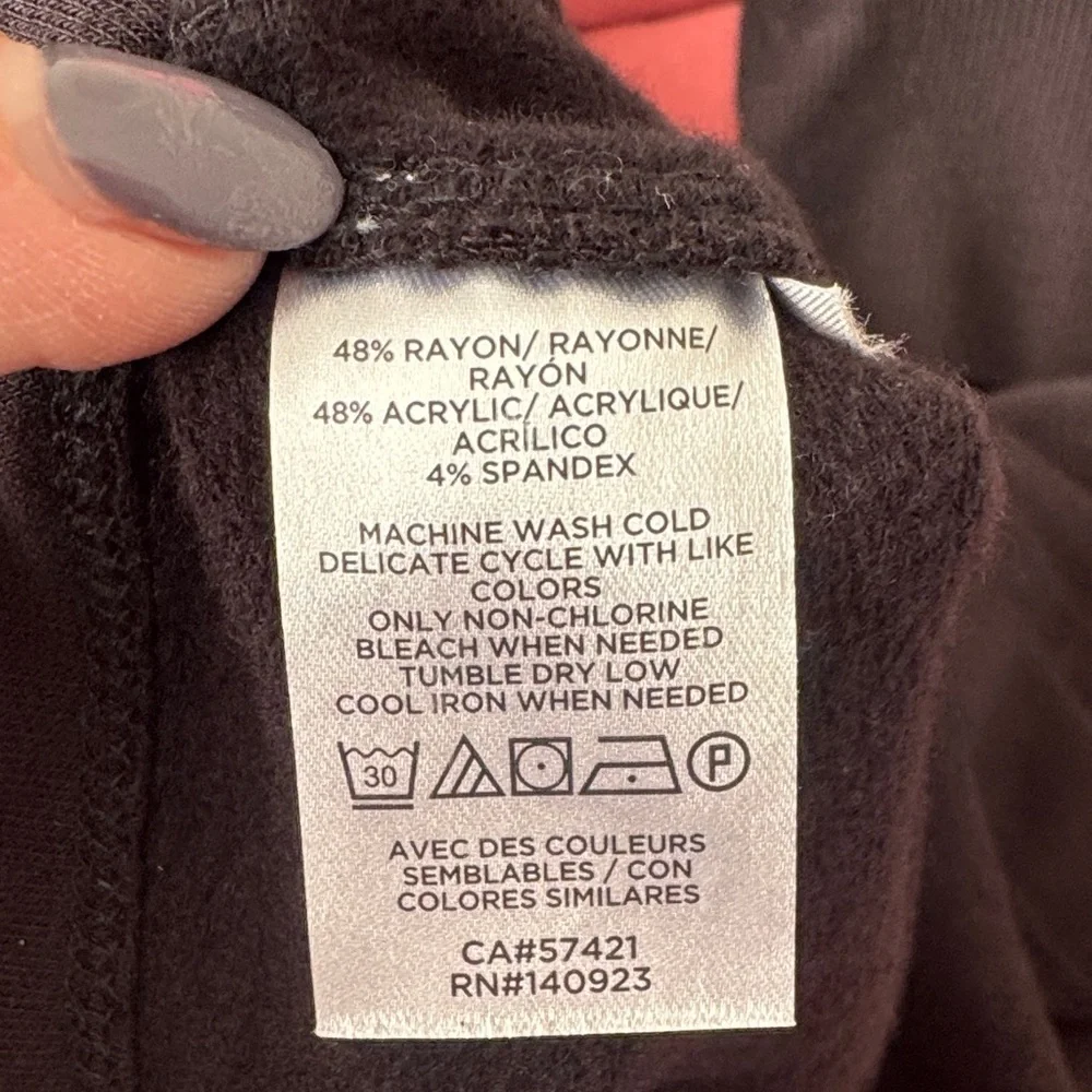 Lou & Grey Black SignatureSoft Hoodie Dress